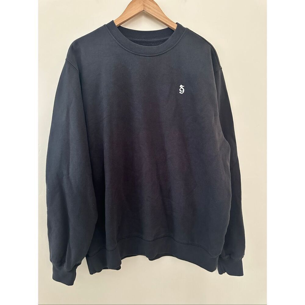 ✅ Spiritual Gangster Charcoal Gray Pull Over Crew Neck Sweater Size Large New